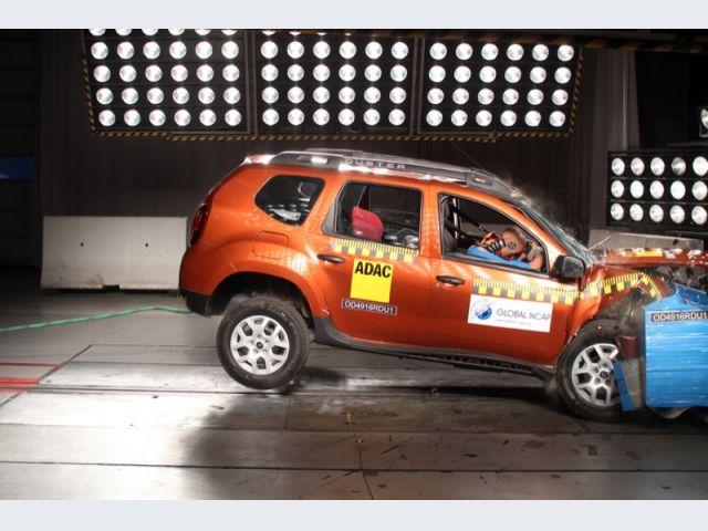 Dacia Duster senza airbag – Crash test Safer Cars For India