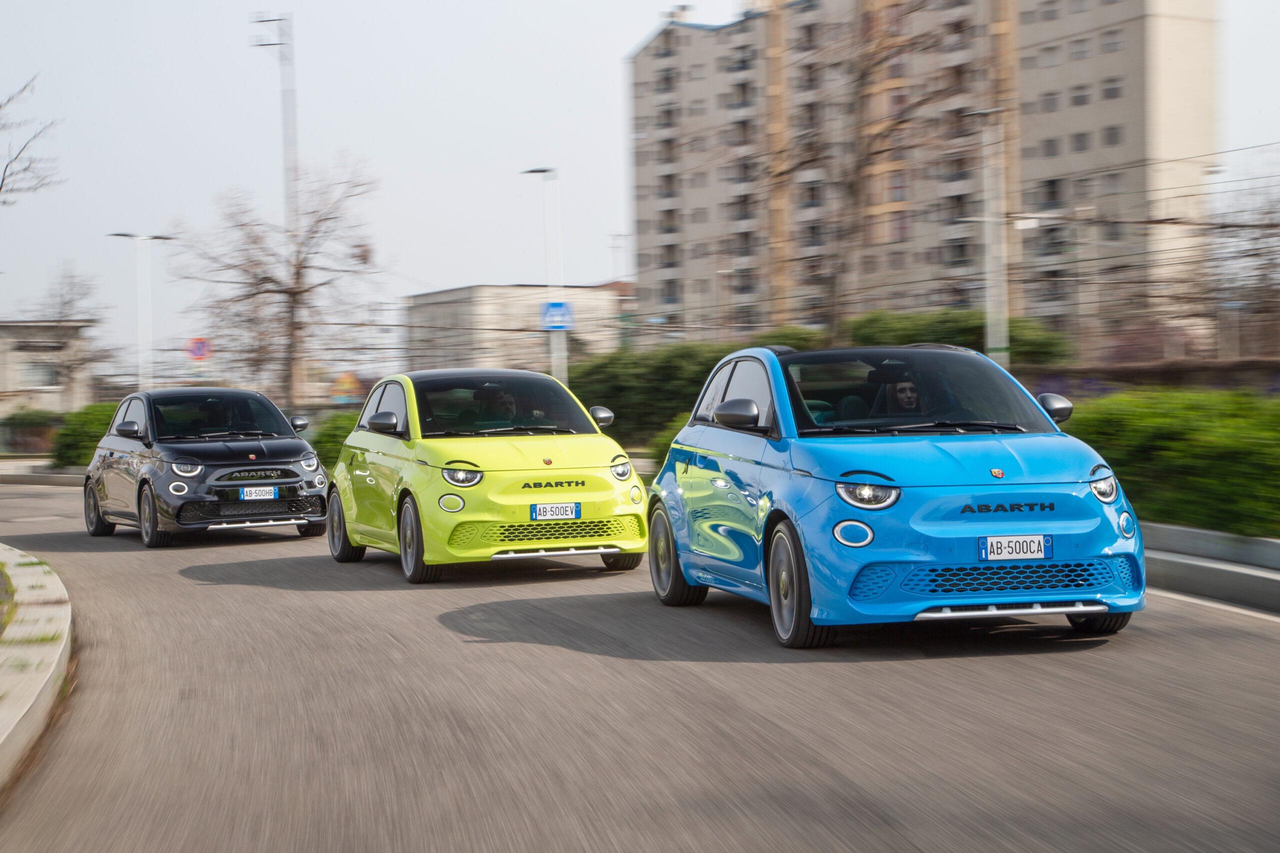 Nuova Abarth 500e: la gamma elettrica hatchback e cabrio