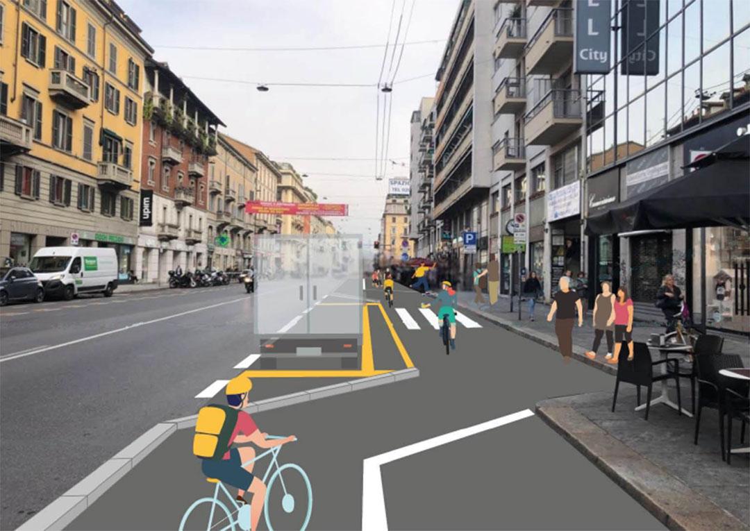 Milano: Pista Ciclabile Corso Buenos Aires, Come Sarà?