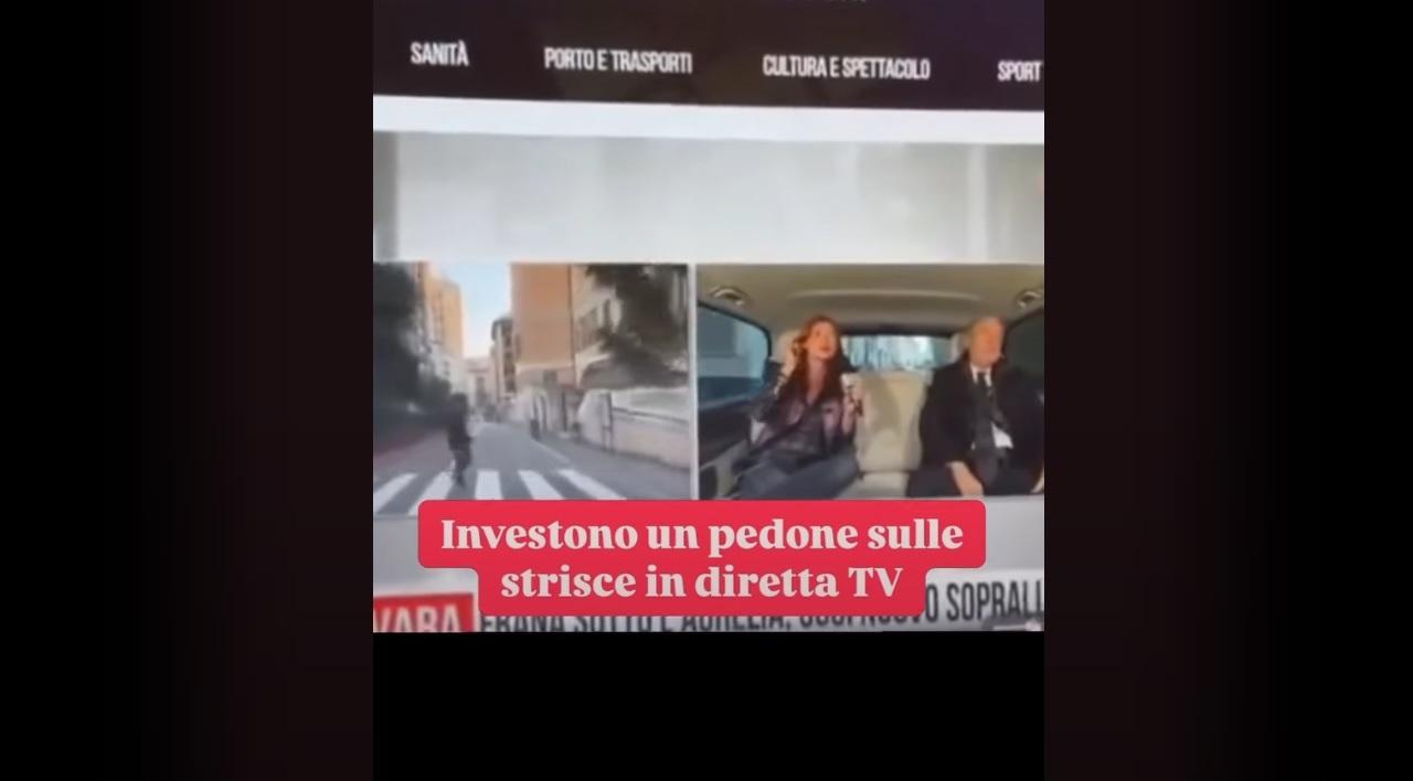 Pedone investito in diretta: l’intervista a Marco Bucci finisce male